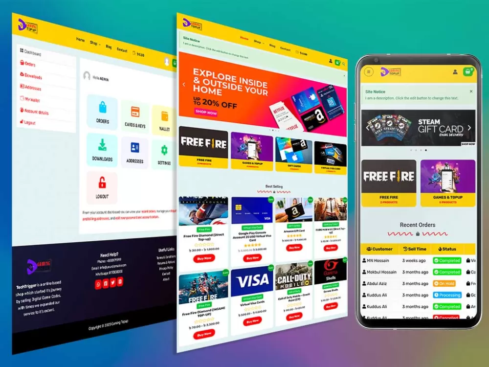 متجر متخصص في بيع الطاقات الرقمية 4